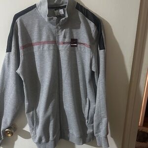 Nike Gray Jacket with Black and Red Details